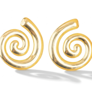 Aretes Espirales Dorados Ref:B2604