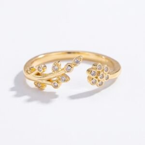 Anillo Petunia Dorado