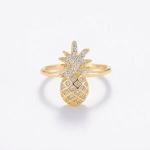 Anillo Piña Dorada