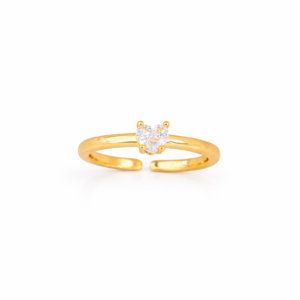Anillo Corazón Circón